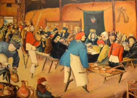 Le repas des épouvantails (d'après Brueghel)